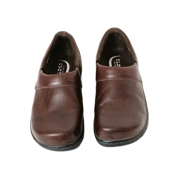 Klogs Women's Brown Leather Clogs Size 8 Career Nursing Full grain Infield - Picture 3 of 7